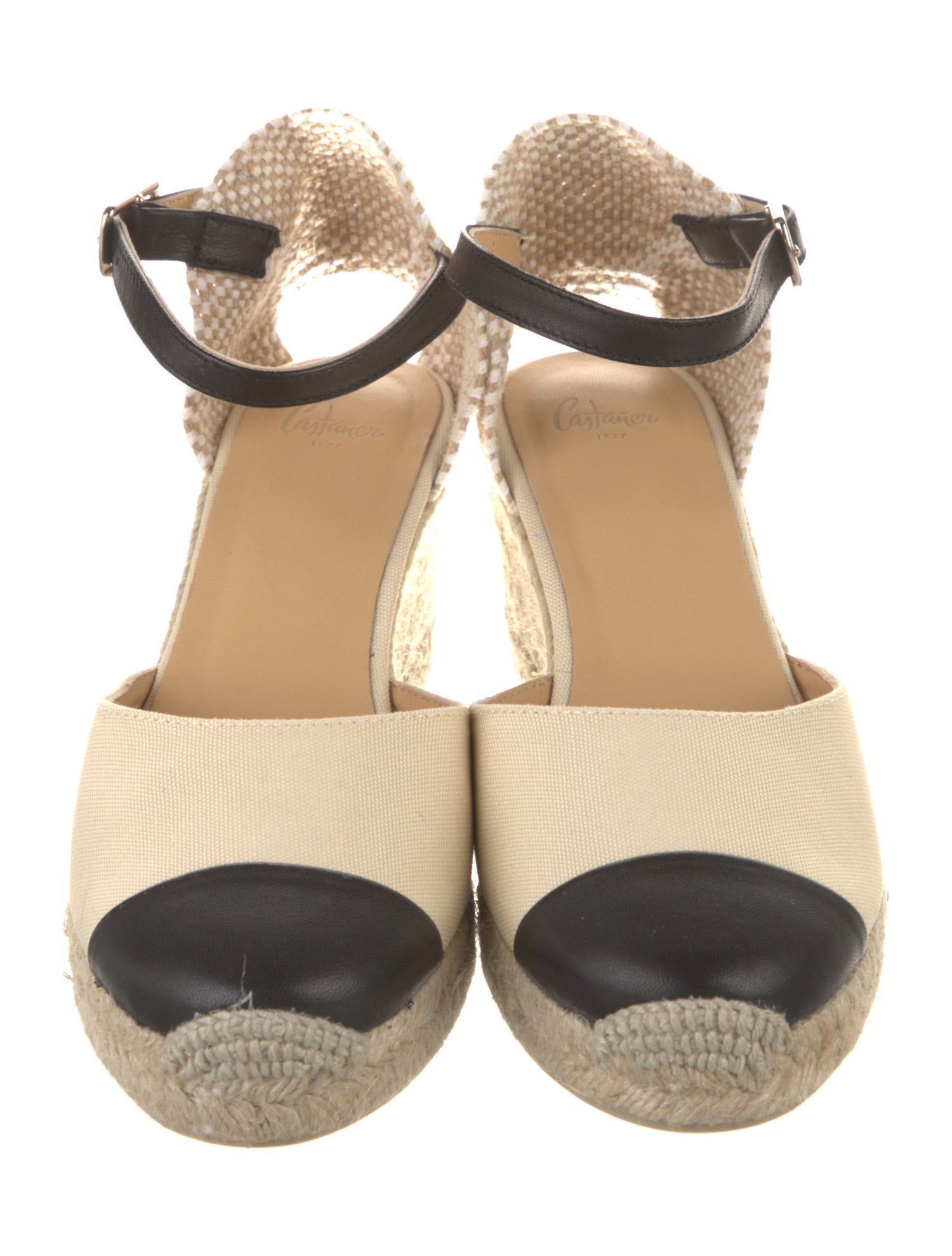 Castañer Canvas Colorblock Pattern Pumps